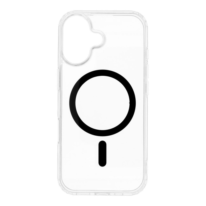 Case for iPhone 17 Drop Glue Colorful Ring Mag Cover compatible with MagSafe black