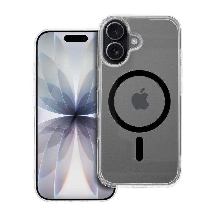 Чохол для iPhone 17 Drop Glue Colorful Ring Mag Cover сумісний із MagSafe чорний