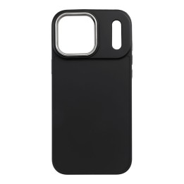 Case for iPhone 17 Pro Max / 18 Pro Max (low camera edge) Frame black