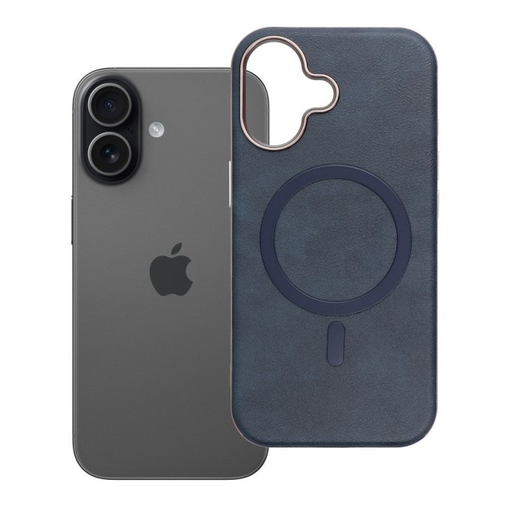 Чехол для iPhone 17 Gentleman Mag Cover совместимый с MagSafe темно-синий