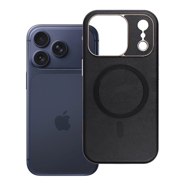 Чехол для iPhone 17 Pro / 18 Pro (low camera edge) Gentleman Mag Cover совместимый с MagSafe черный