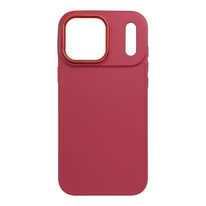 Чохол для iPhone 17 Pro Max / 18 Pro Max (low camera edge) Frame кольору маджента
