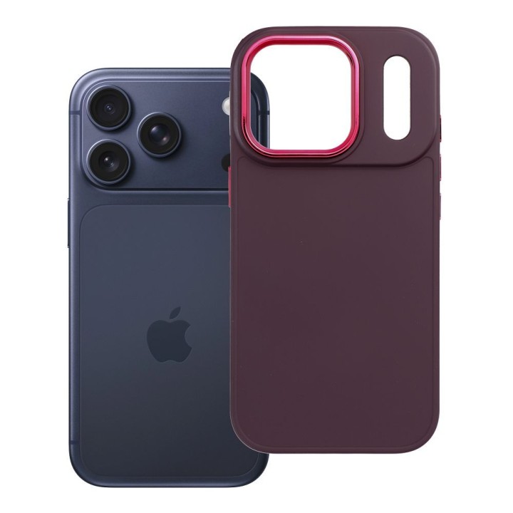 Case for iPhone 17 Pro / 18 Pro (low camera edge) Frame purple