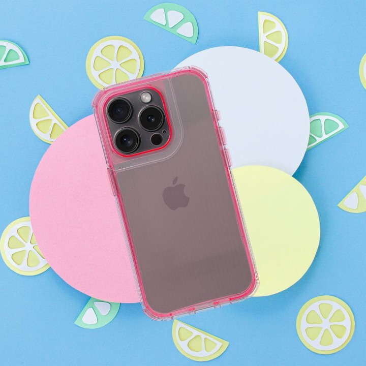 Case for iPhone 17 AIR Matrix Clear powder pink