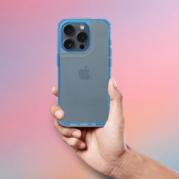 Etui na iPhone 17 AIR Matrix Clear niebieskie