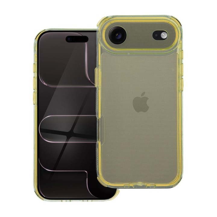 Etui na iPhone 17 AIR Matrix Clear żółte