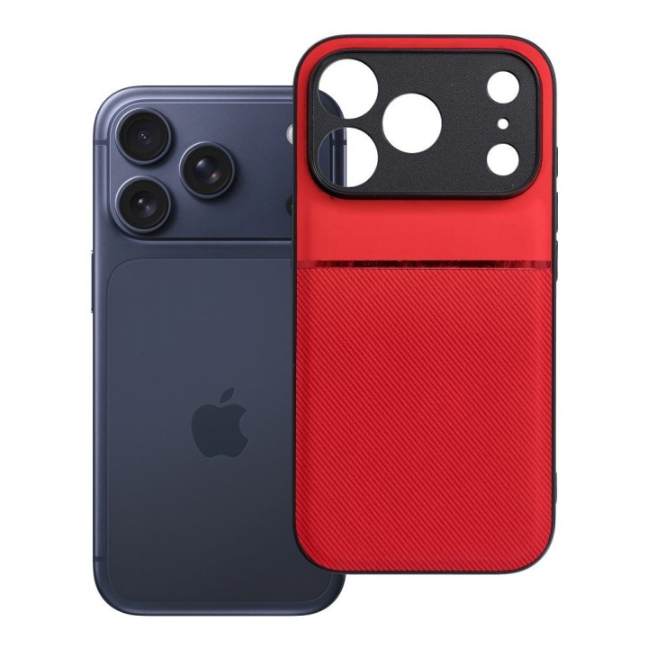 Чохол для iPhone 17 Pro / 18 Pro (low camera edge) Noble червоний