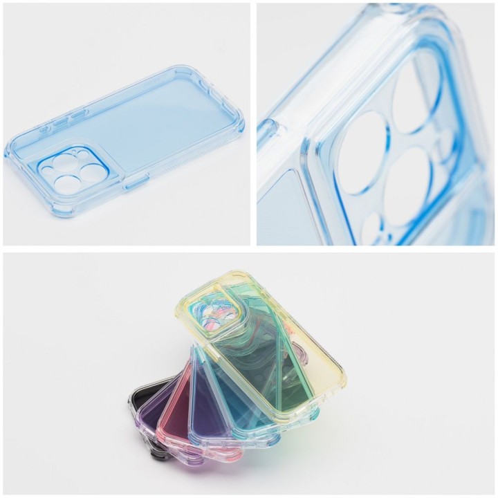 Чохол для iPhone 17 AIR Matrix Clear синій