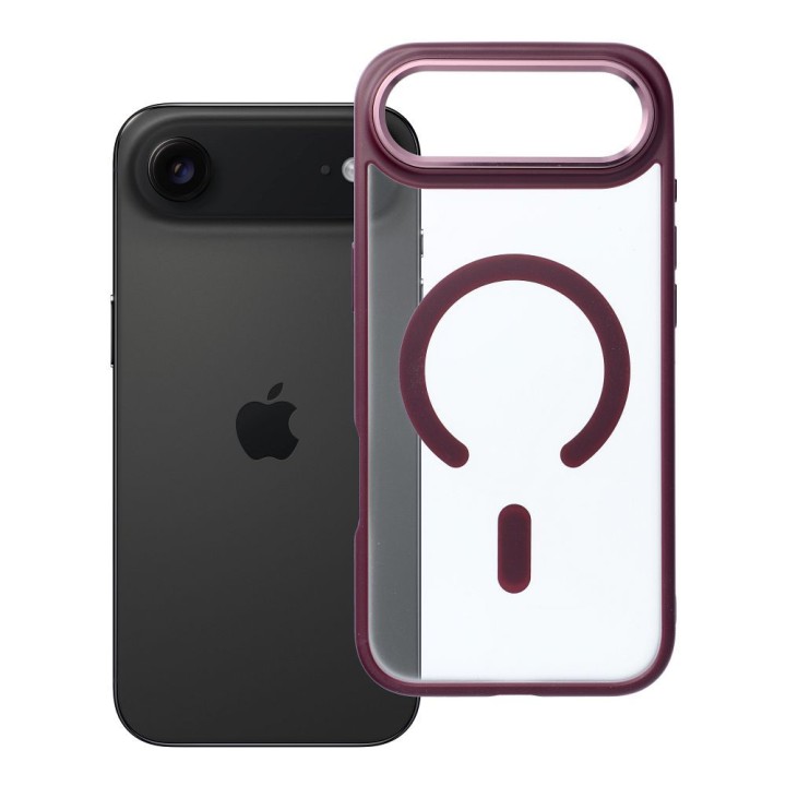 Case for iPhone 17 AIR Matte Mag Cover MagSafe compatible red