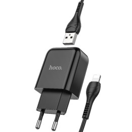 HOCO сетевое зарядное устройство USB + кабель для Lightning 8-pin 2.1A N2 Vigour черное