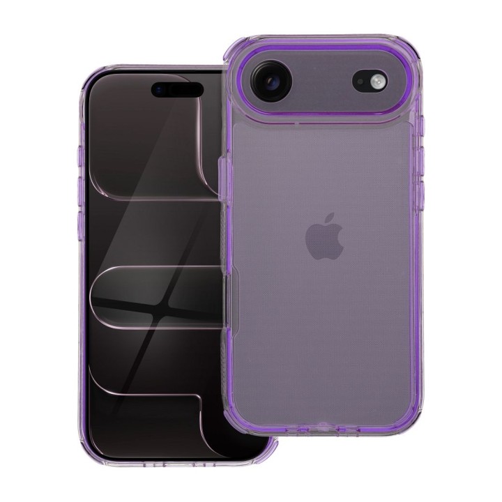 Etui na iPhone 17 AIR Matrix Clear jasnofioletowe