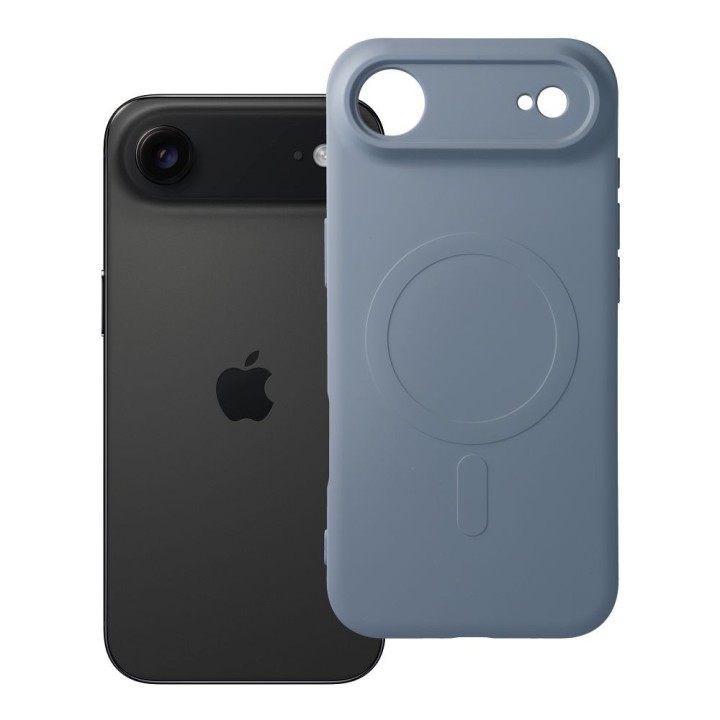 Case for iPhone 17 AIR Silicone Mag Cover MagSafe compatible (camera protection) light blue
