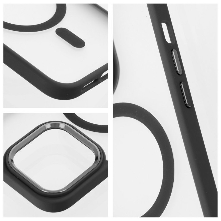 Case for iPhone 17 AIR Matte Mag Cover compatible with MagSafe black