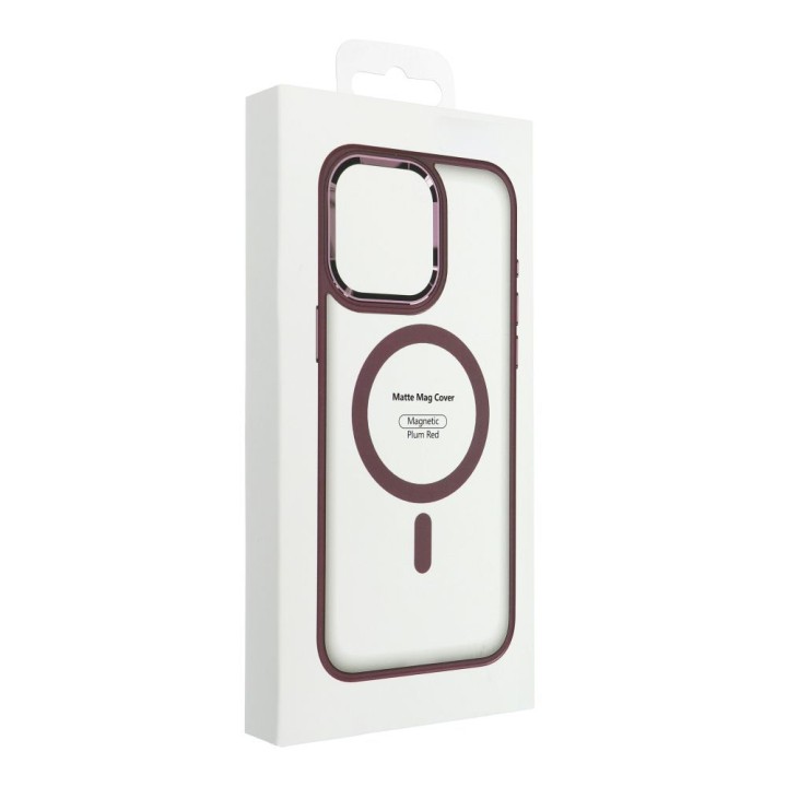 Case for iPhone 17 Matte Mag Cover compatible with MagSafe red