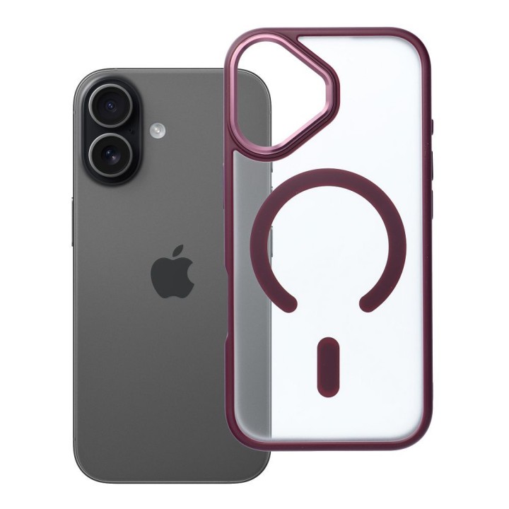 Case for iPhone 17 Matte Mag Cover compatible with MagSafe red