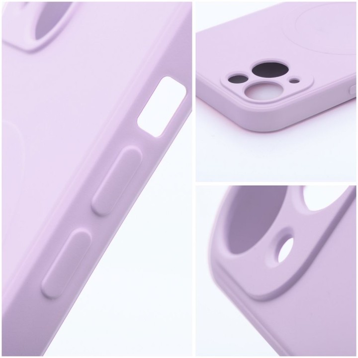 Case for iPhone 17 Silicone Mag Cover compatible with MagSafe (camera protection) pink