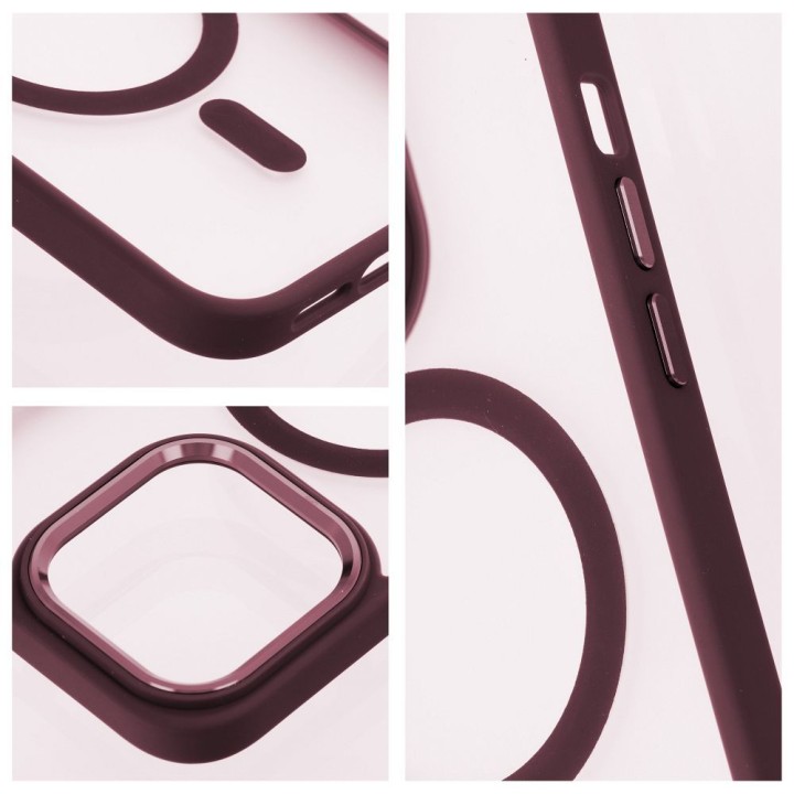 Case for iPhone 17 Matte Mag Cover compatible with MagSafe red