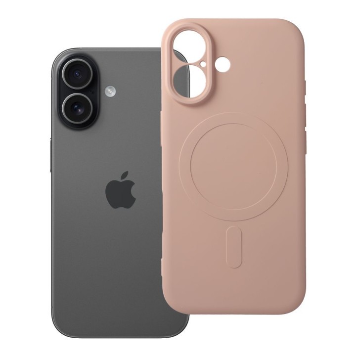 Case for iPhone 17 Silicone Mag Cover compatible with MagSafe (camera protection) pink