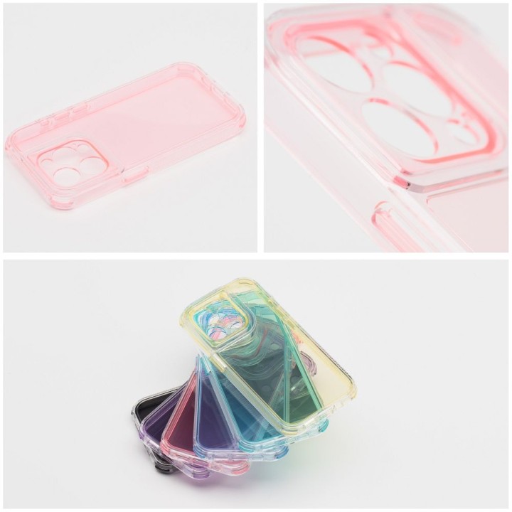 Case for iPhone 17 AIR Matrix Clear powder pink
