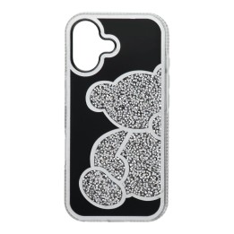 Etui na iPhone 17 Teddy Bear srebrne