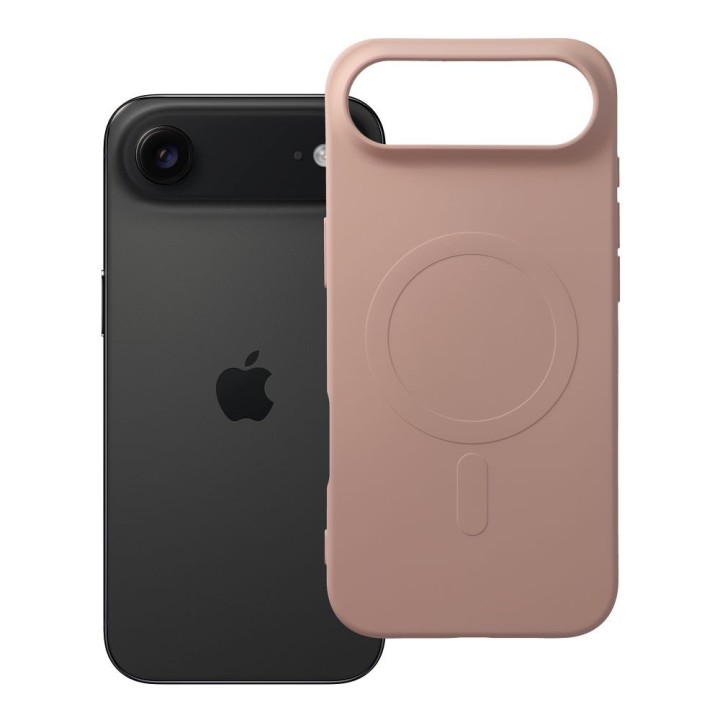 Чохол для iPhone 17 AIR Silicone Mag Cover сумісний із MagSafe (big hole) рожевий