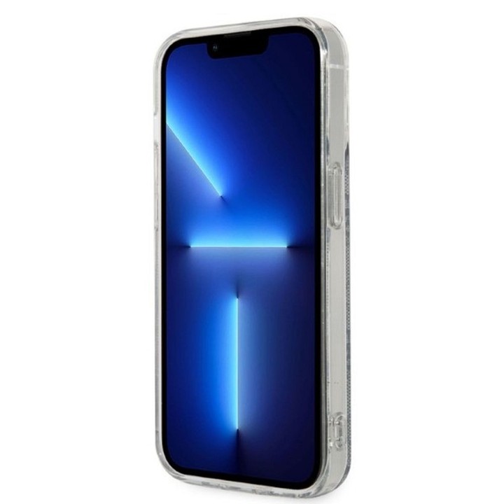 GUESS набор для IPHONE 14 Pro совместимый с Magsafe GUBPP14LH4EACSB (Bundle Pack / Case + Charger / 4G) золотой синий