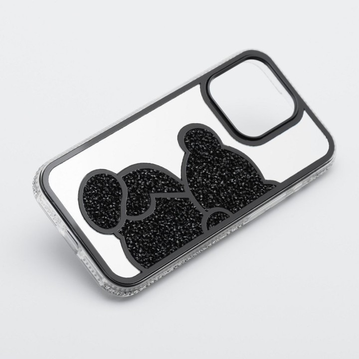 Etui na iPhone 17 Pro Max / 18 Pro Max (low camera edge) Teddy Bear czarne