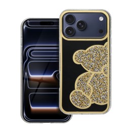 Чохол для iPhone 17 Pro Max / 18 Pro Max (low camera edge) Teddy Bear золотий