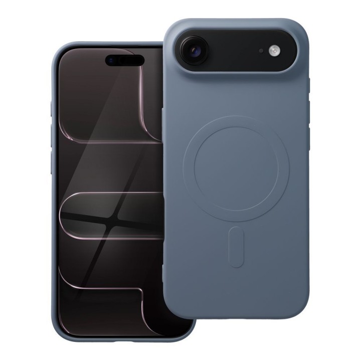 Etui na iPhone 17 AIR Silicone Mag Cover zgodne z MagSafe (big hole) jasnoniebieskie