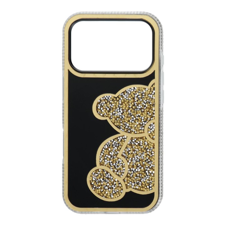 Case for iPhone 17 Pro / 18 Pro (low camera edge) Teddy Bear gold