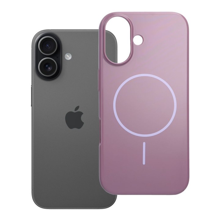 Case for iPhone 17 Glossy Mag Cover compatible with MagSafe purple