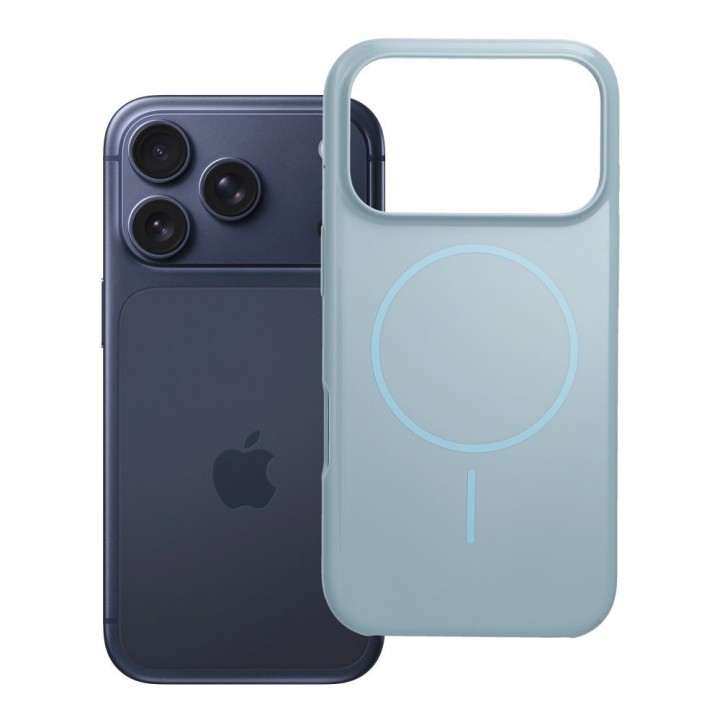 Case for iPhone 17 Pro / 18 Pro (low camera edge) Glossy Mag Cover compatible with MagSafe mint