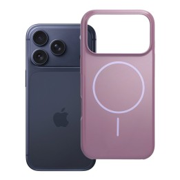 Case for iPhone 17 Pro / 18 Pro (low camera edge) Glossy Mag Cover MagSafe compatible purple