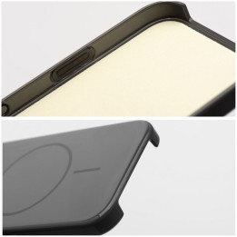 Case for iPhone 17 Pro Max / 18 Pro Max (low camera edge) Glossy Mag Cover compatible with MagSafe black