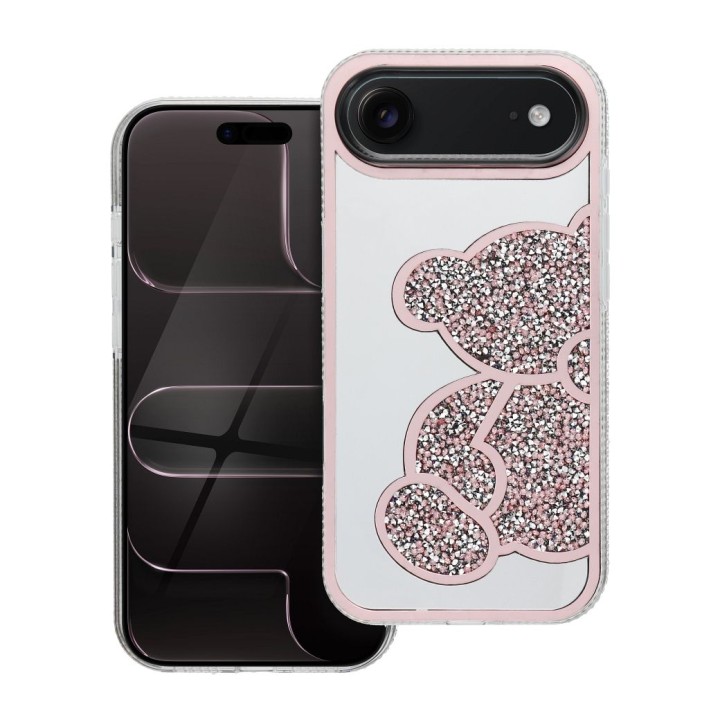 Чохол для iPhone 17 AIR Teddy Bear рожевий