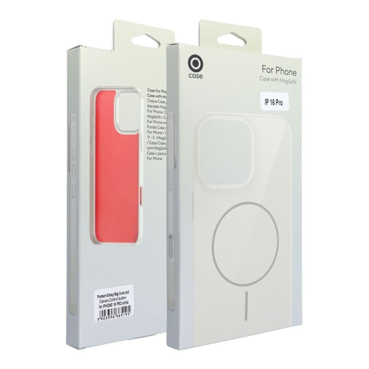 Case for iPhone 17 AIR Glossy Mag Cover compatible with MagSafe white