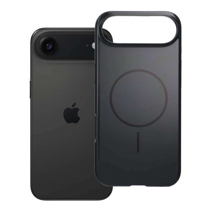 Case for iPhone 17 AIR Glossy Mag Cover compatible with MagSafe black