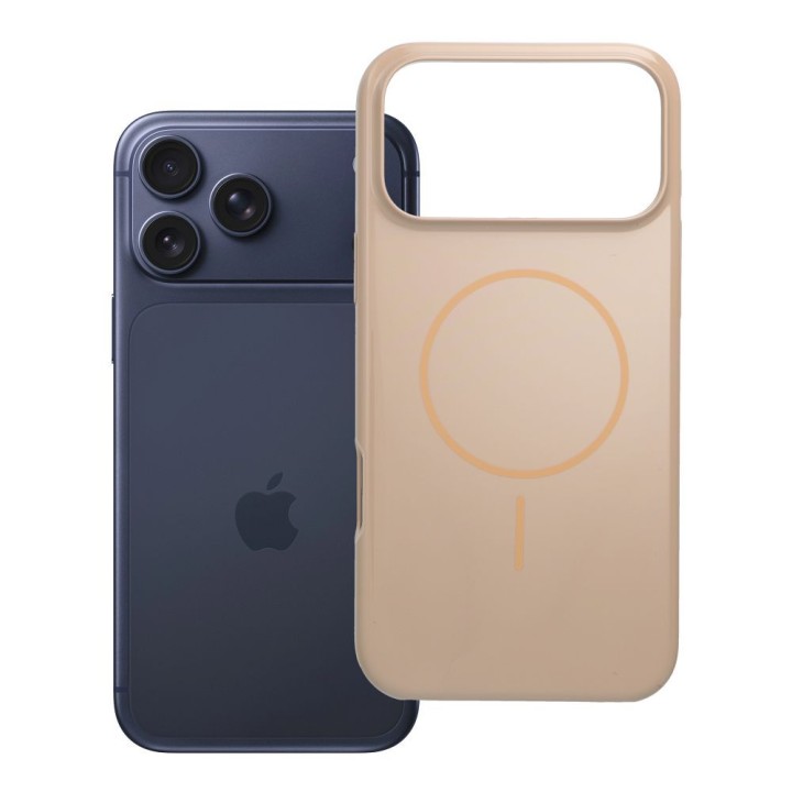 Case for iPhone 17 Pro Max / 18 Pro Max (low camera edge) Glossy Mag Cover compatible with MagSafe gold