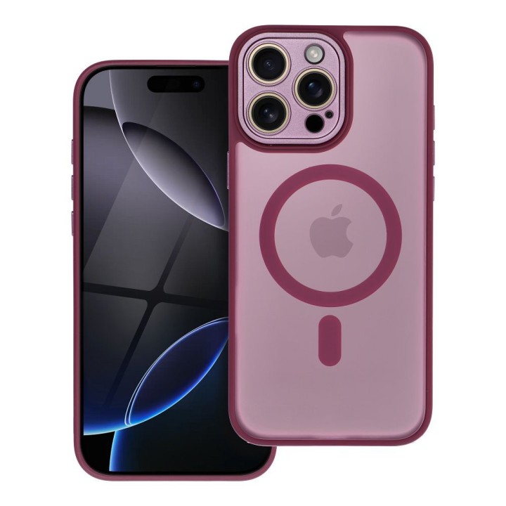 Case for iPhone 17 Pro Max / 18 Pro Max (low camera edge) Variete Mag Cover compatible with MagSafe purple