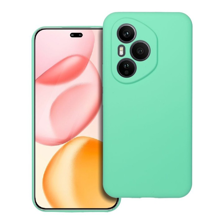 Чохол для Honor 400 PRO Silicone 2mm (camera protection) м'ятний