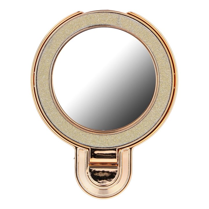 Stand for phone CIRCLE MIRROR - stick-on - gold