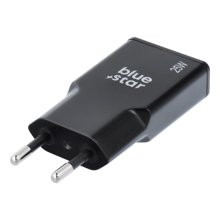 Сетевое зарядное устройство для телефона Blue Star Slim GaN USB C + USB A QC4.0 PD 3A 25W TFK-SC-25WAC черное