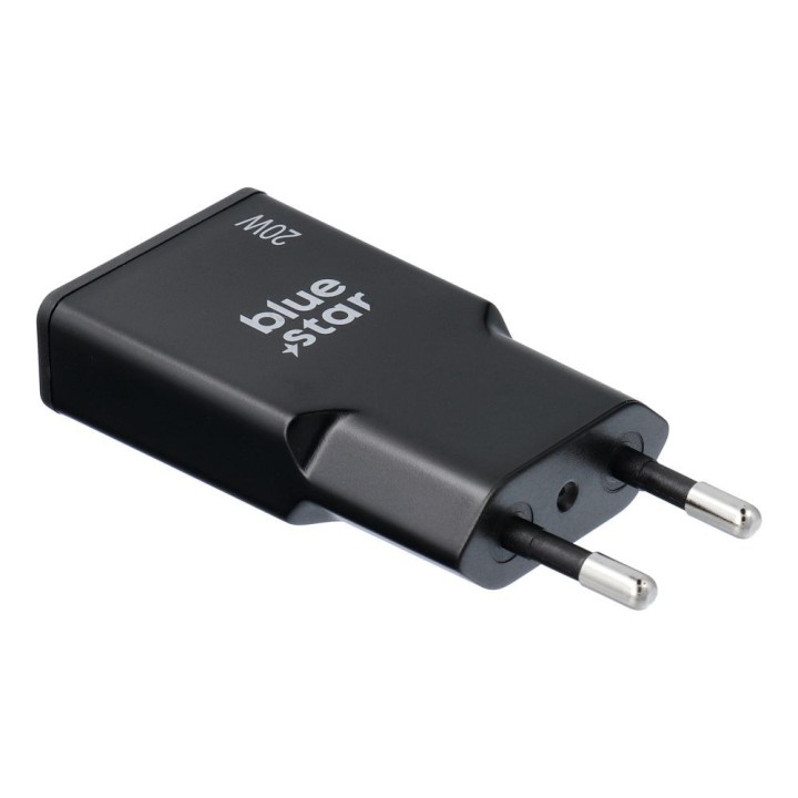 Мережевий зарядний пристрій для телефону Blue Star Slim GaN USB QC4.0 PD 3A 20W TFK-SC-20WPD чорний