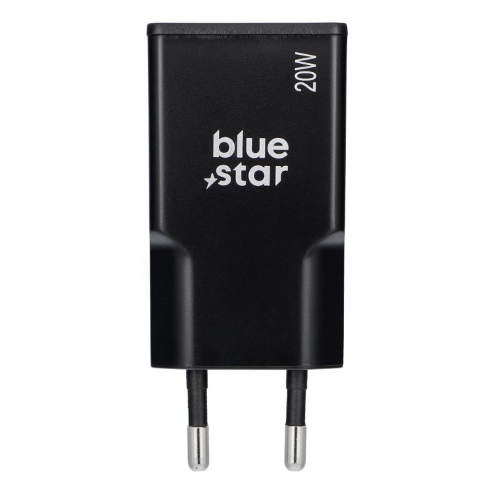 Сетевое зарядное устройство для телефона Blue Star Slim GaN USB QC4.0 PD 3A 20W TFK-SC-20WPD черное