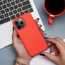 Etui na Samsung A54 5G Silicone brzoskwiniowe