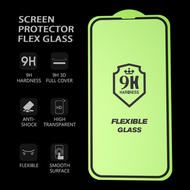 Hybrid glass 5D Full Glue for iPhone 17 AIR Bestsuit Flexible black