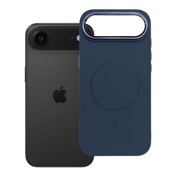 Etui na iPhone 17 AIR Frame Mag Cover zgodne z MagSafe granatowe