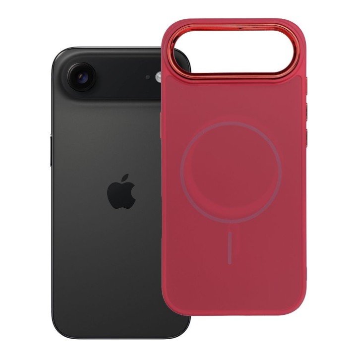 Etui na iPhone 17 AIR Frame Mag Cover zgodne z MagSafe magenta