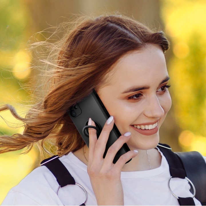 Чехол для Samsung A54 5G Silicone Ring черный