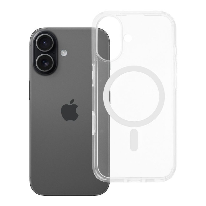 Чехол для iPhone 17 Clear Mag Cover Elite (Str / Нежелтеющий / Camera Control Button) совместимый с MagSafe прозрачный